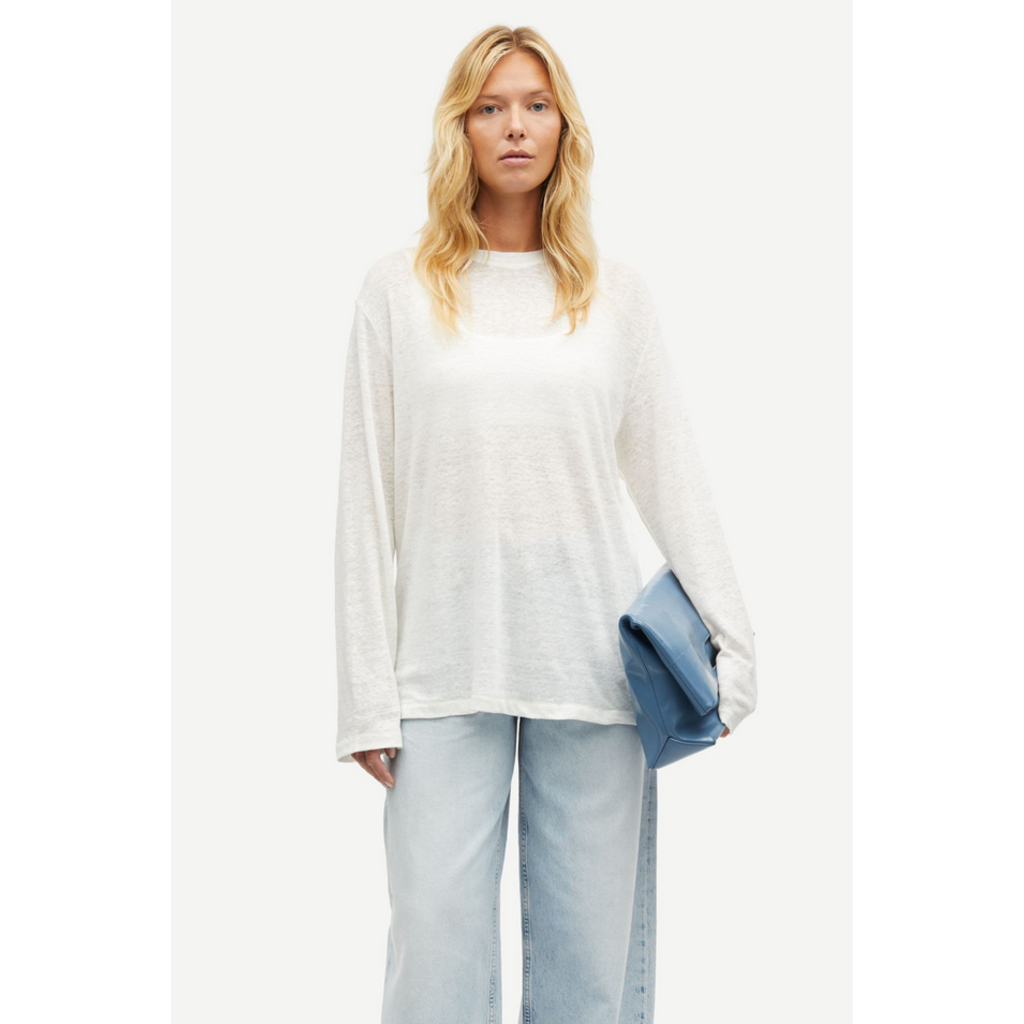 SAMSOE SAMSOE Sadove LS Linen Tee