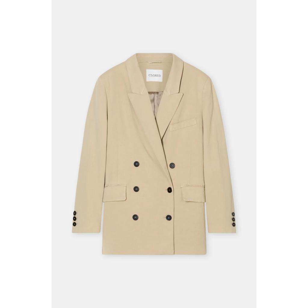 CLOSED Cotton Linen Blend Blazer