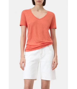 CLOSED SS Linen V-Neck Tee