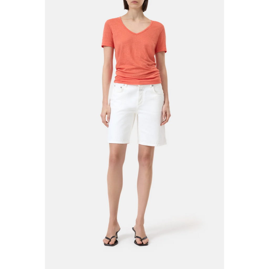 CLOSED SS Linen V-Neck Tee