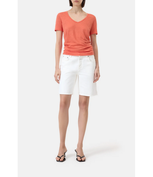 CLOSED SS Linen V-Neck Tee