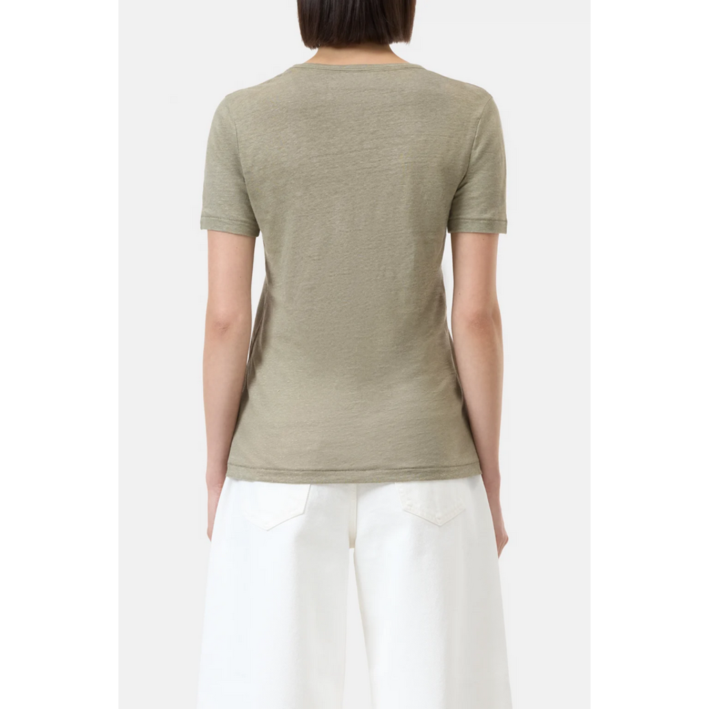 CLOSED SS Linen V-Neck Tee