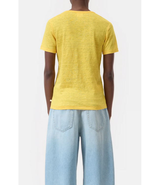 CLOSED SS Linen V-Neck Tee