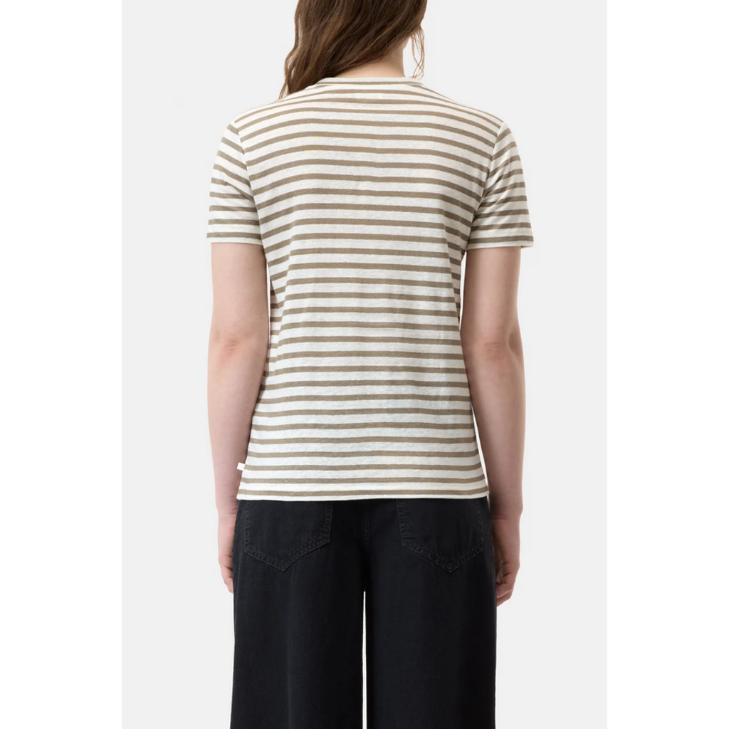 CLOSED SS Stripe Linen Crew