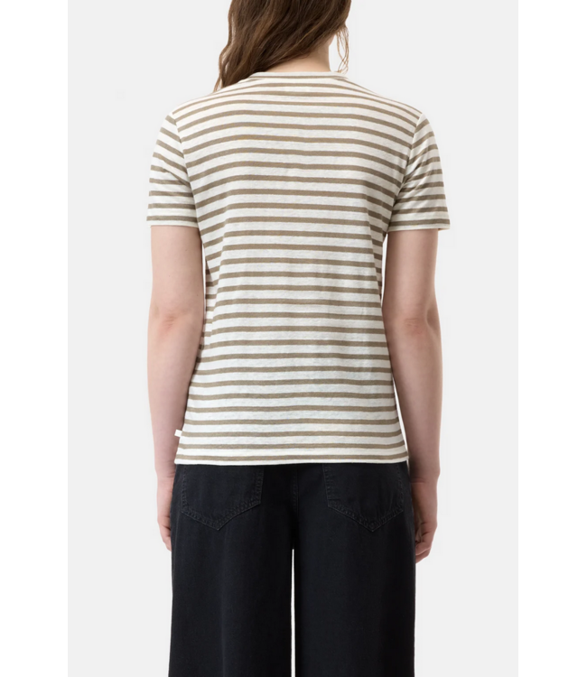 CLOSED SS Stripe Linen Crew