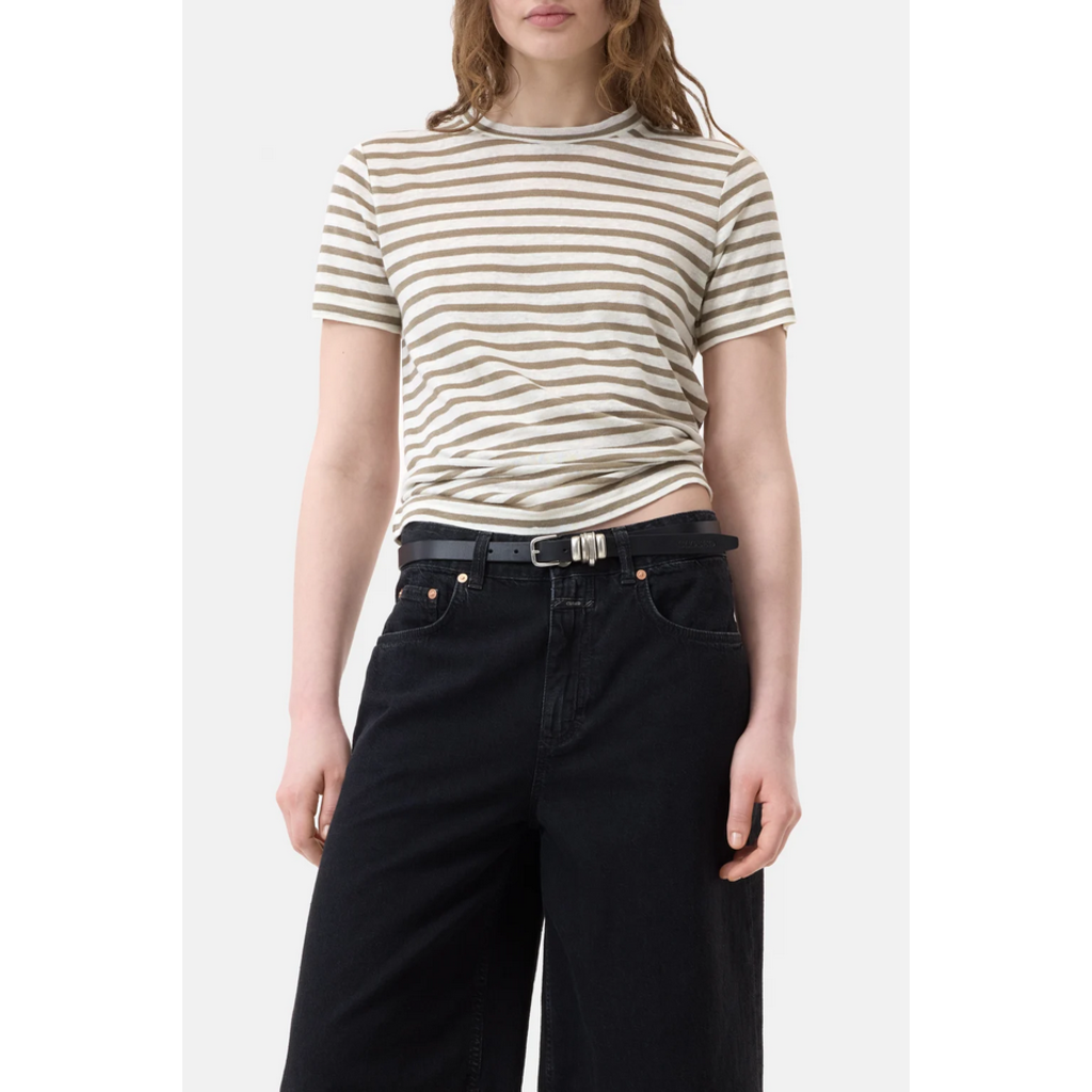 CLOSED SS Stripe Linen Crew