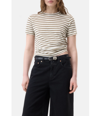 CLOSED SS Stripe Linen Crew