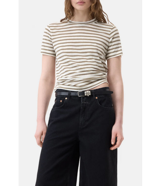 CLOSED SS Stripe Linen Crew