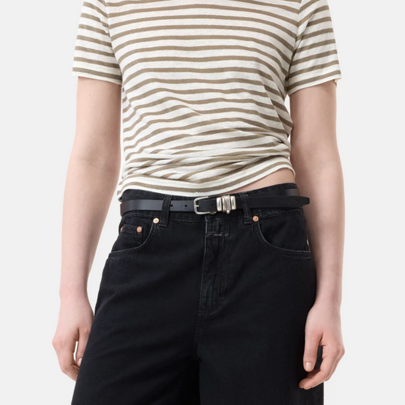 CLOSED SS Stripe Linen Crew