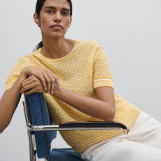 CLOSED SS Knit Stripe Crew