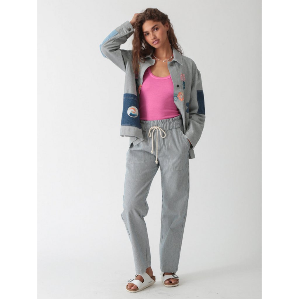 Ladies Electric & Rose Electric & Rose Stripe Easy Pant