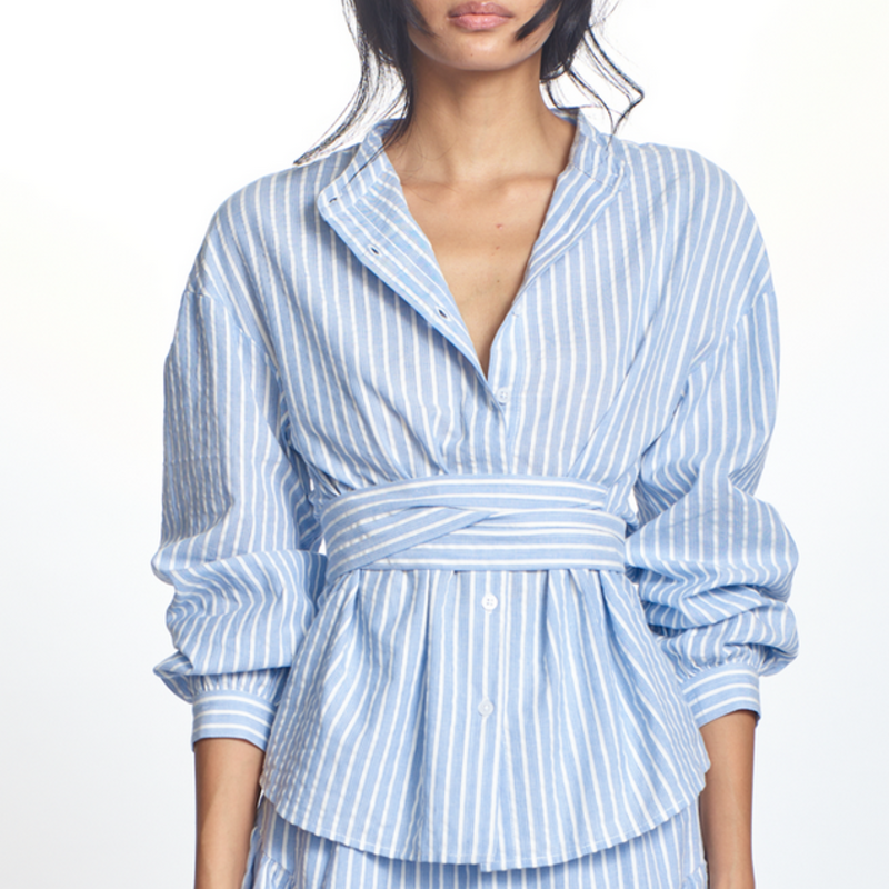 Ladies Corey Lynn Calter Corey Lynn Calter Big Sky Stripe Blouse