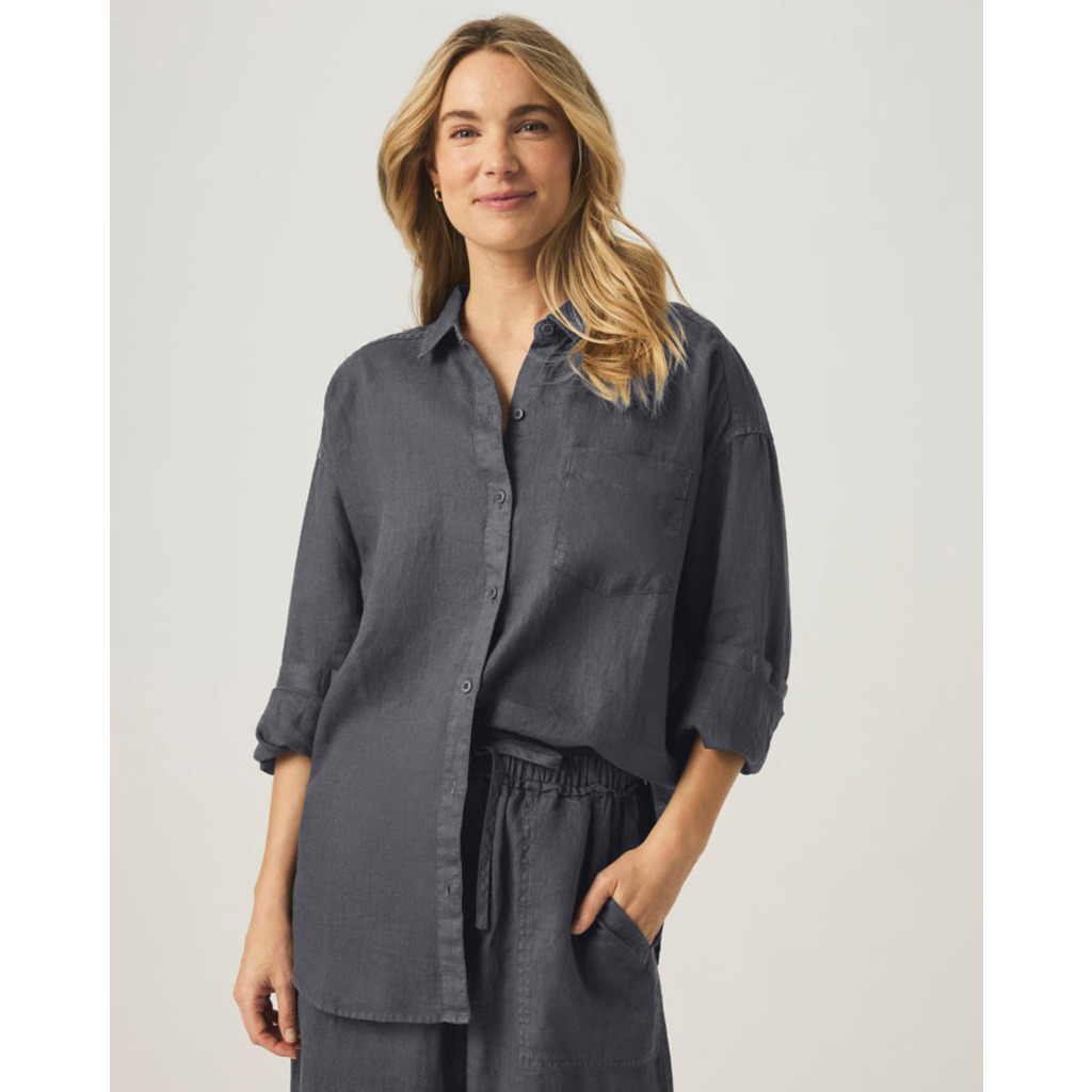 Ladies SPLENDID SPLENDID Stella Linen Button Down