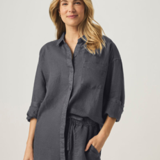 Ladies SPLENDID SPLENDID Stella Linen Button Down
