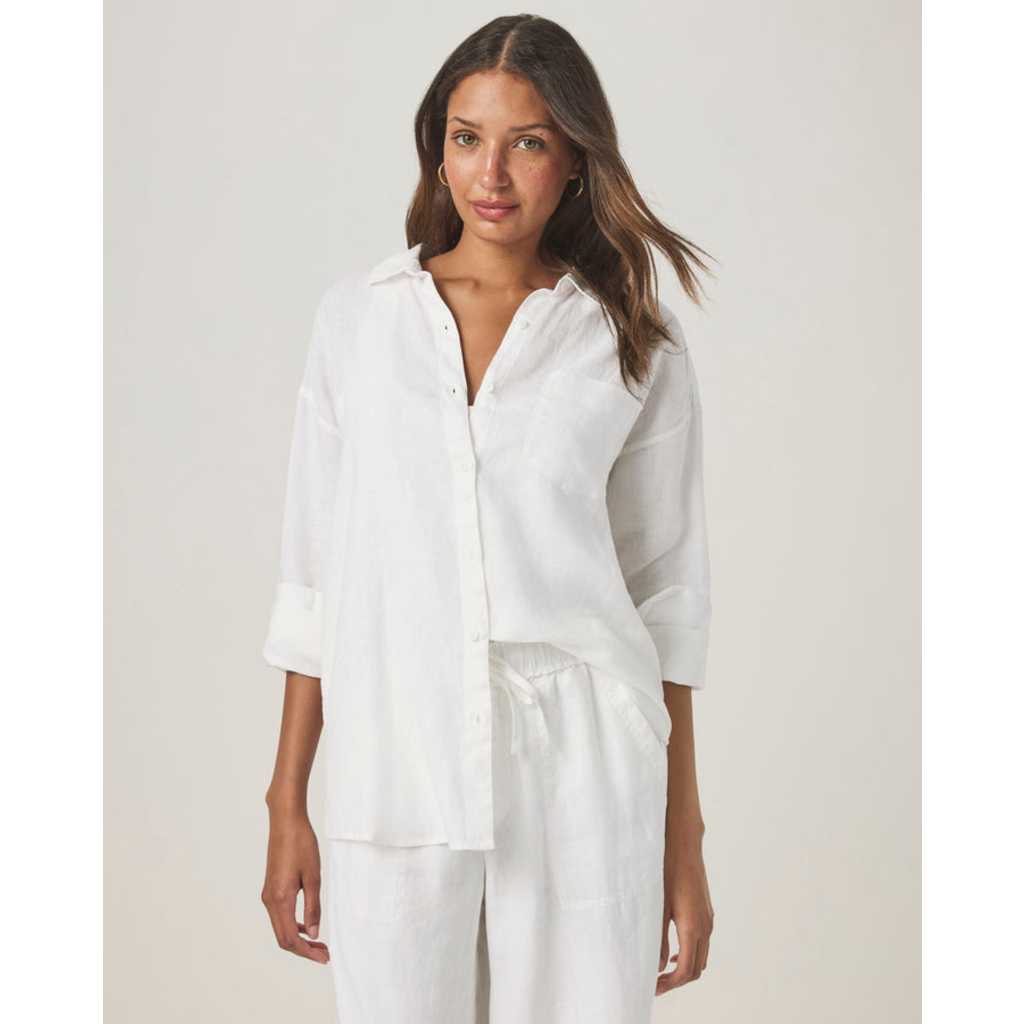 Ladies SPLENDID SPLENDID Stella Linen Button Down