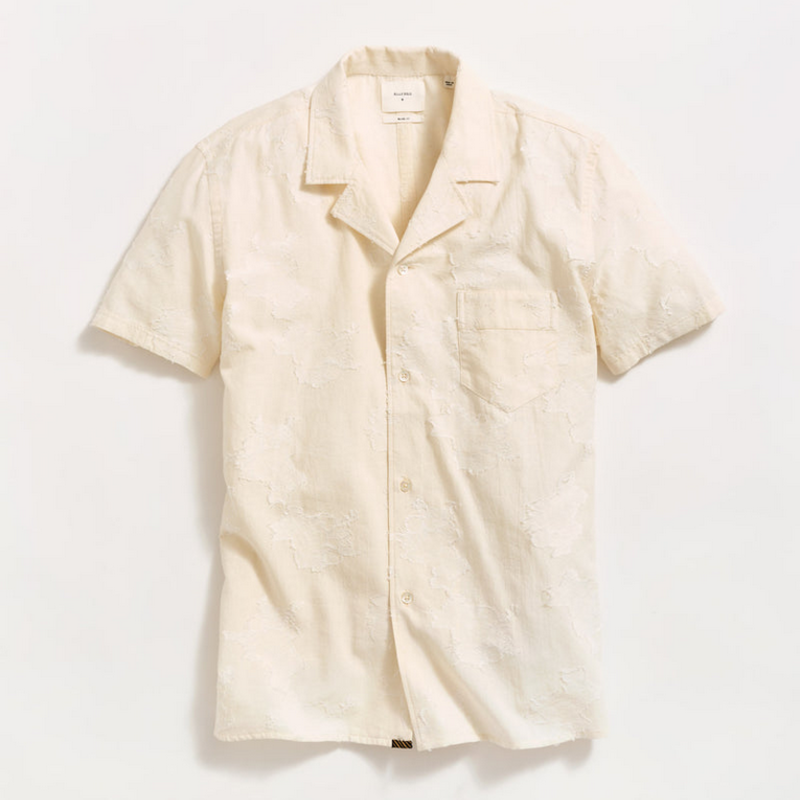 Billy Reid Billy Reid Floral Jacquard SS Shirt
