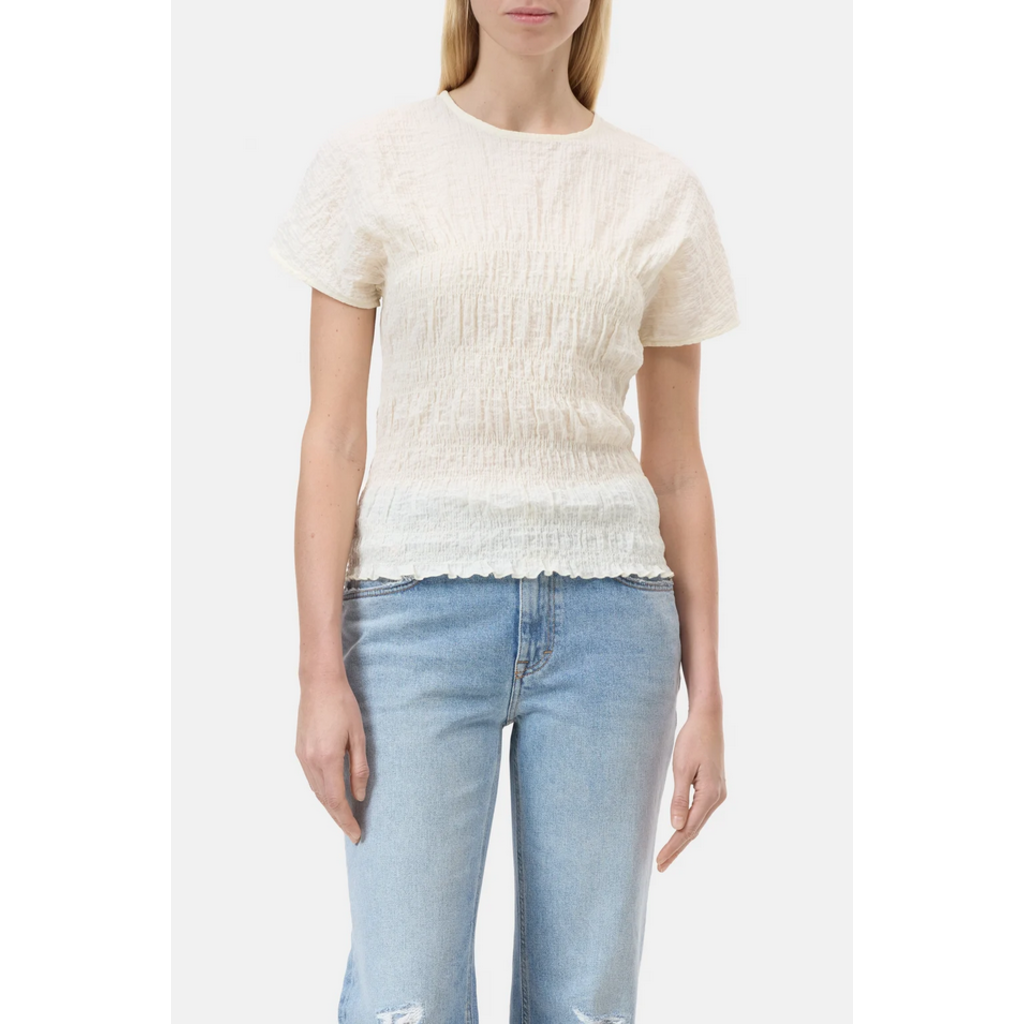 トップス MELT THE LADY bumpy smocking bare tops トップス MELT THE LADY bumpy smocking bare tops CLOSED