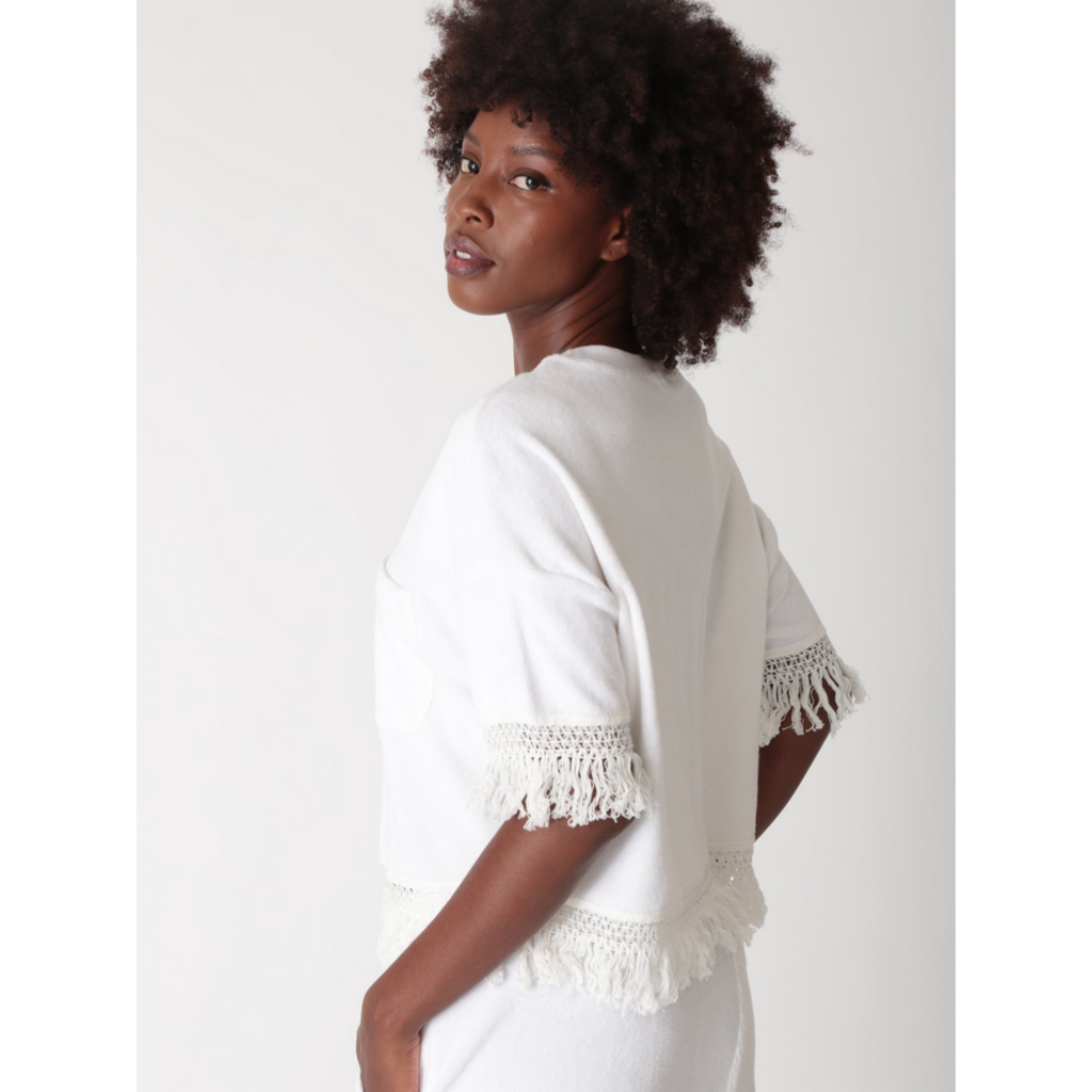 Ladies Electric & Rose Electric & Rose Ibiza Fringe Top