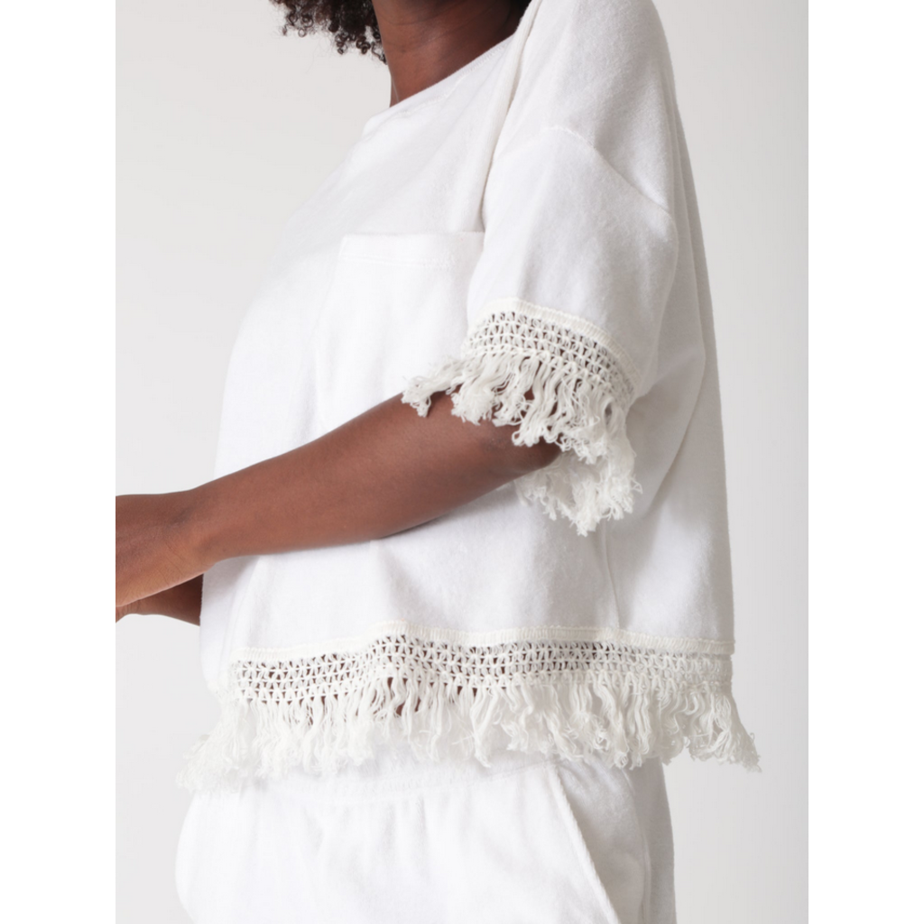 Ladies Electric & Rose Electric & Rose Ibiza Fringe Top