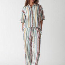 Ladies Electric & Rose Electric & Rose Sail Stripe Crop Pant