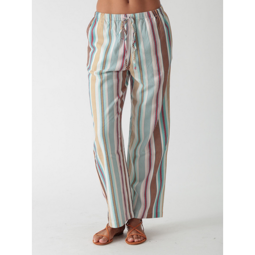 Ladies Electric & Rose Electric & Rose Sail Stripe Crop Pant