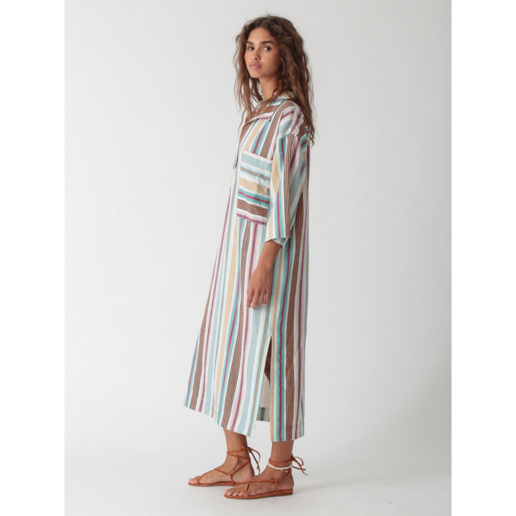 Ladies Electric & Rose Electric & Rose Mary Stripe Kaftan