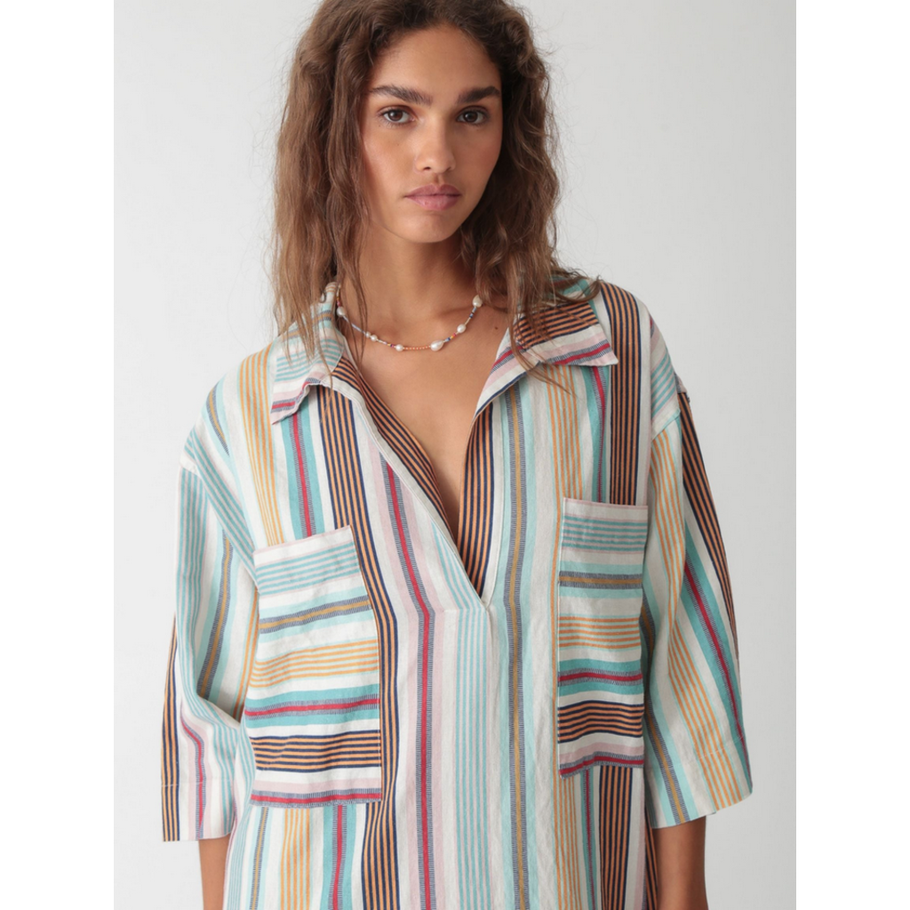 Ladies Electric & Rose Electric & Rose Mary Stripe Kaftan