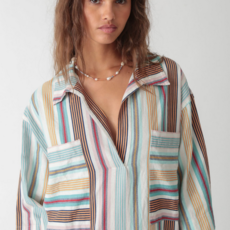 Ladies Electric & Rose Electric & Rose Mary Stripe Kaftan