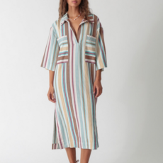 Ladies Electric & Rose Electric & Rose Mary Stripe Kaftan