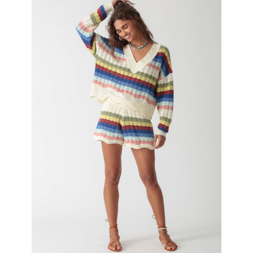 Ladies Electric & Rose Electric & Rose Kira Crochet Sweater