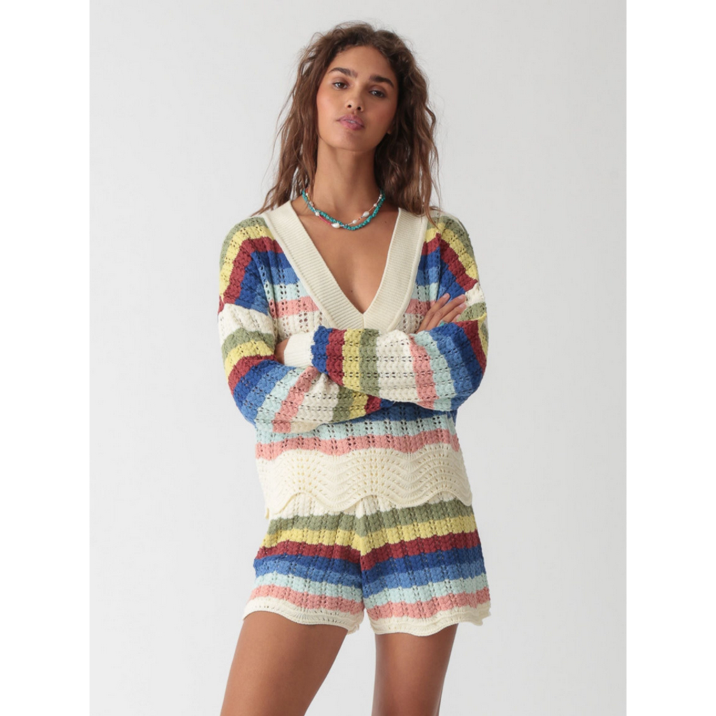 Ladies Electric & Rose Electric & Rose Kira Crochet Sweater