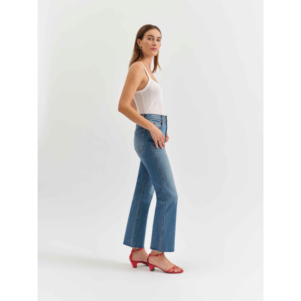 DAZE Denim DAZE Soho Rawcut High Ankle Flare