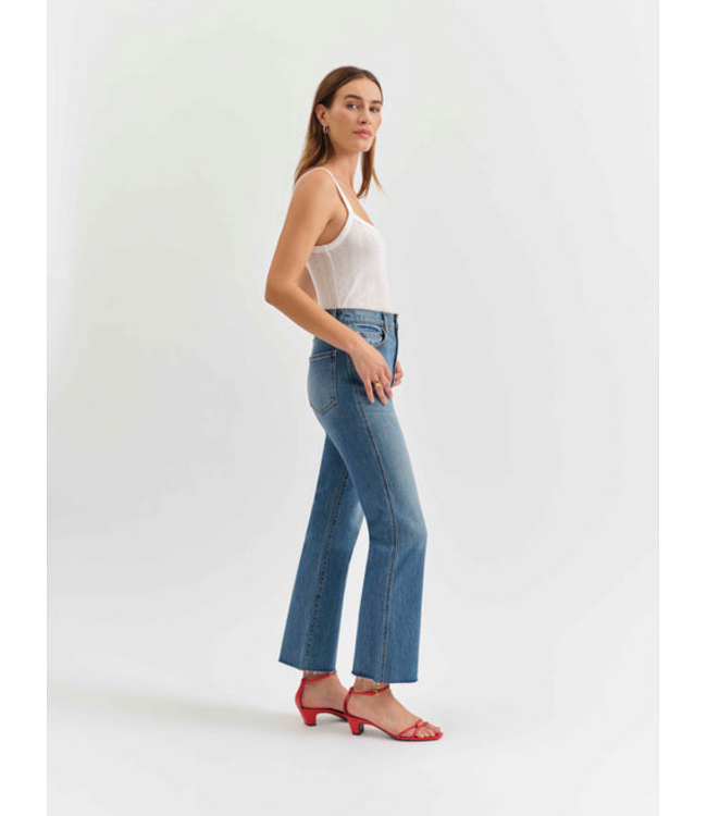 DAZE Denim DAZE Soho Rawcut High Ankle Flare