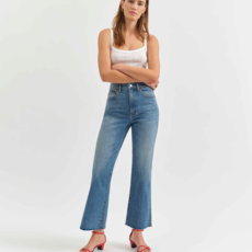 DAZE Denim DAZE Soho Rawcut High Ankle Flare