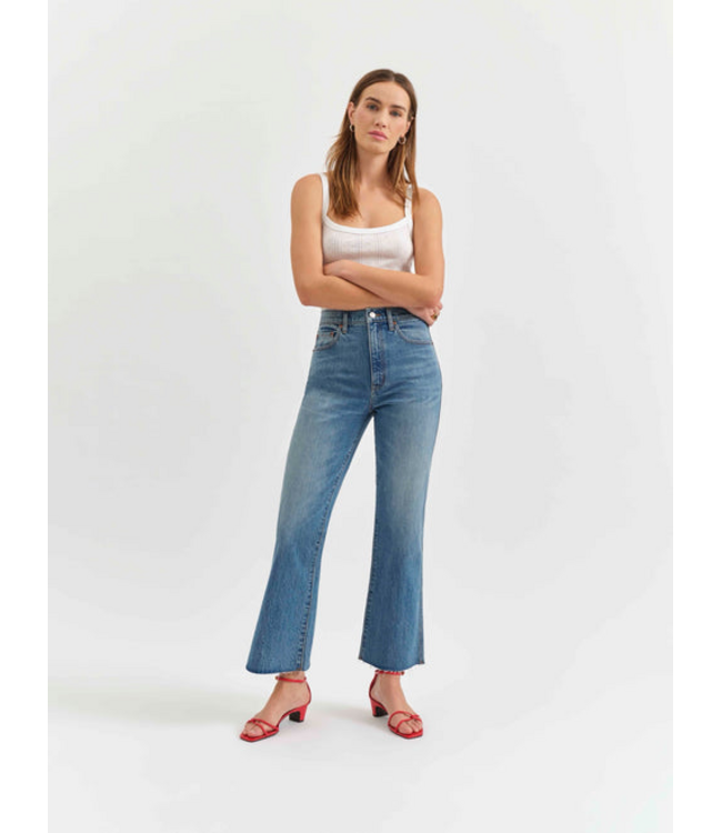 DAZE Denim DAZE Soho Rawcut High Ankle Flare