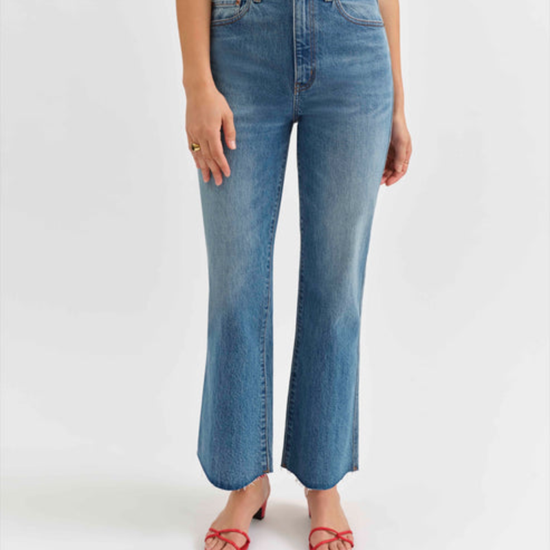 DAZE Denim DAZE Soho Rawcut High Ankle Flare