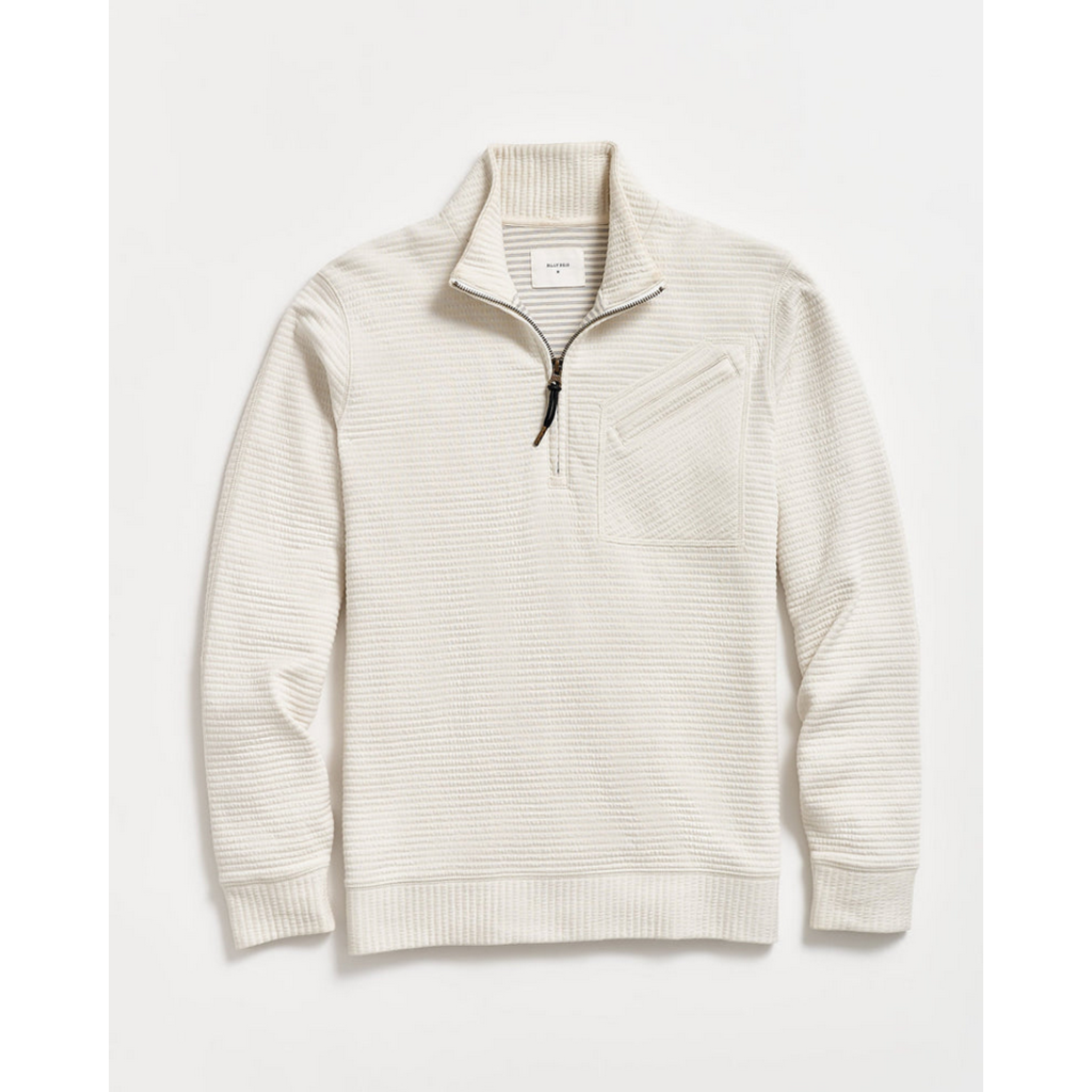 Billy Reid Billy Reid Quilted Zip Pullover
