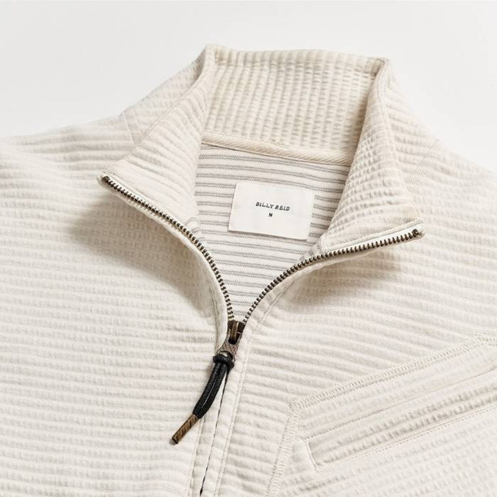Billy Reid Billy Reid Quilted Zip Pullover