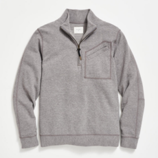 Billy Reid Billy Reid Quilted Zip Pullover