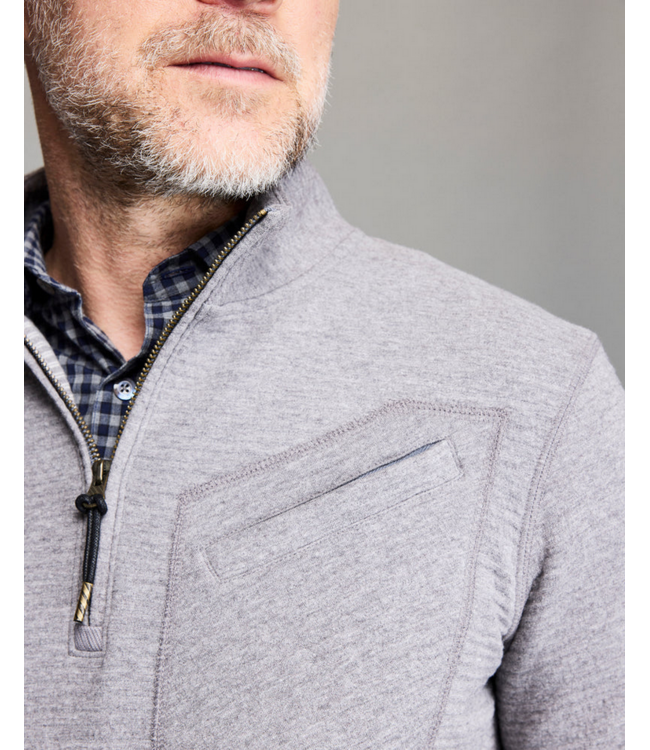 Billy Reid Billy Reid Quilted Zip Pullover