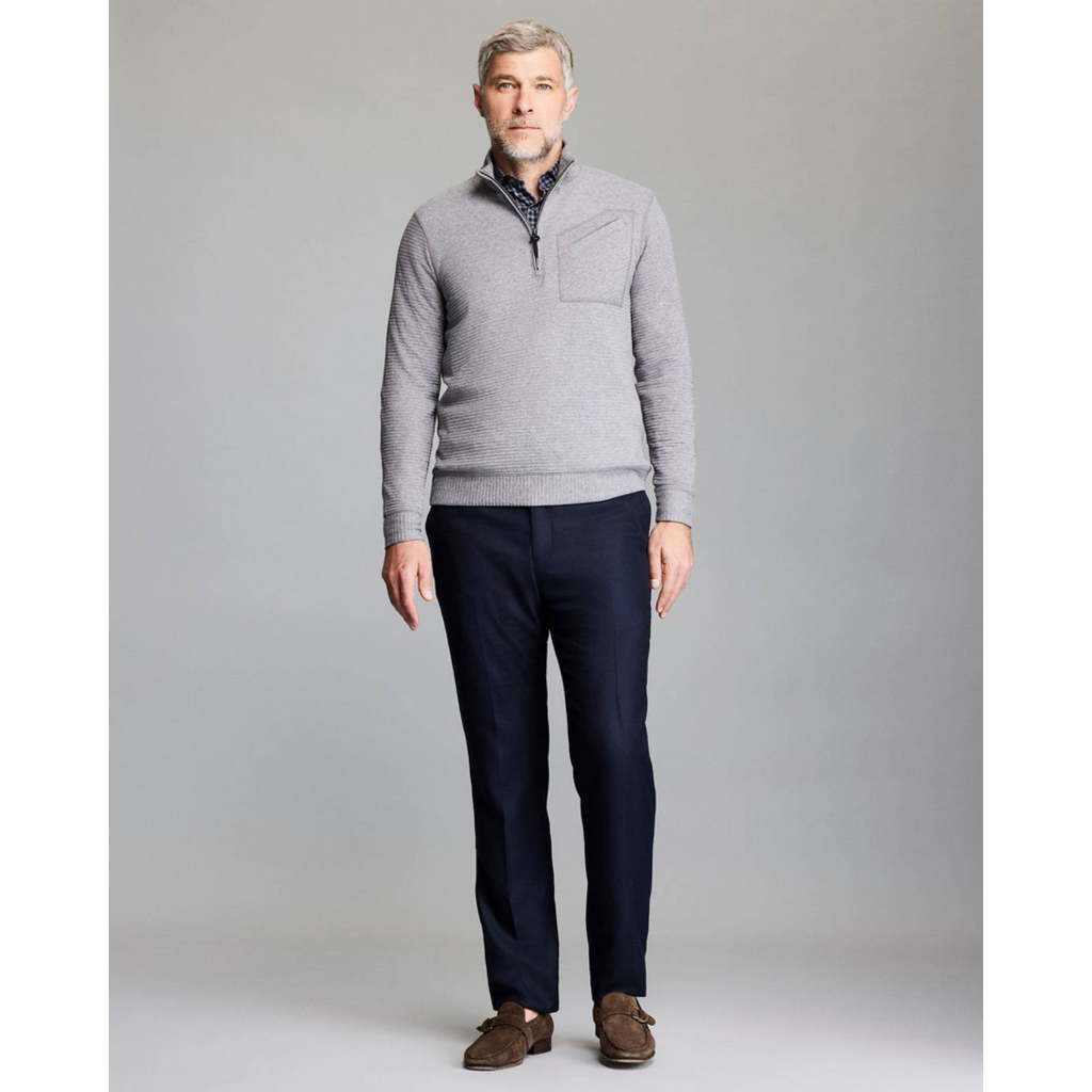 Billy Reid Billy Reid Quilted Zip Pullover