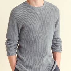 Billy Reid Billy Reid Mini Waffle Crew Sweater