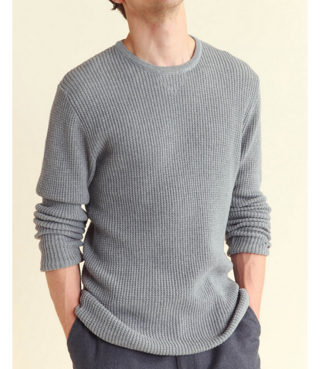 Billy Reid Billy Reid Mini Waffle Crew Sweater