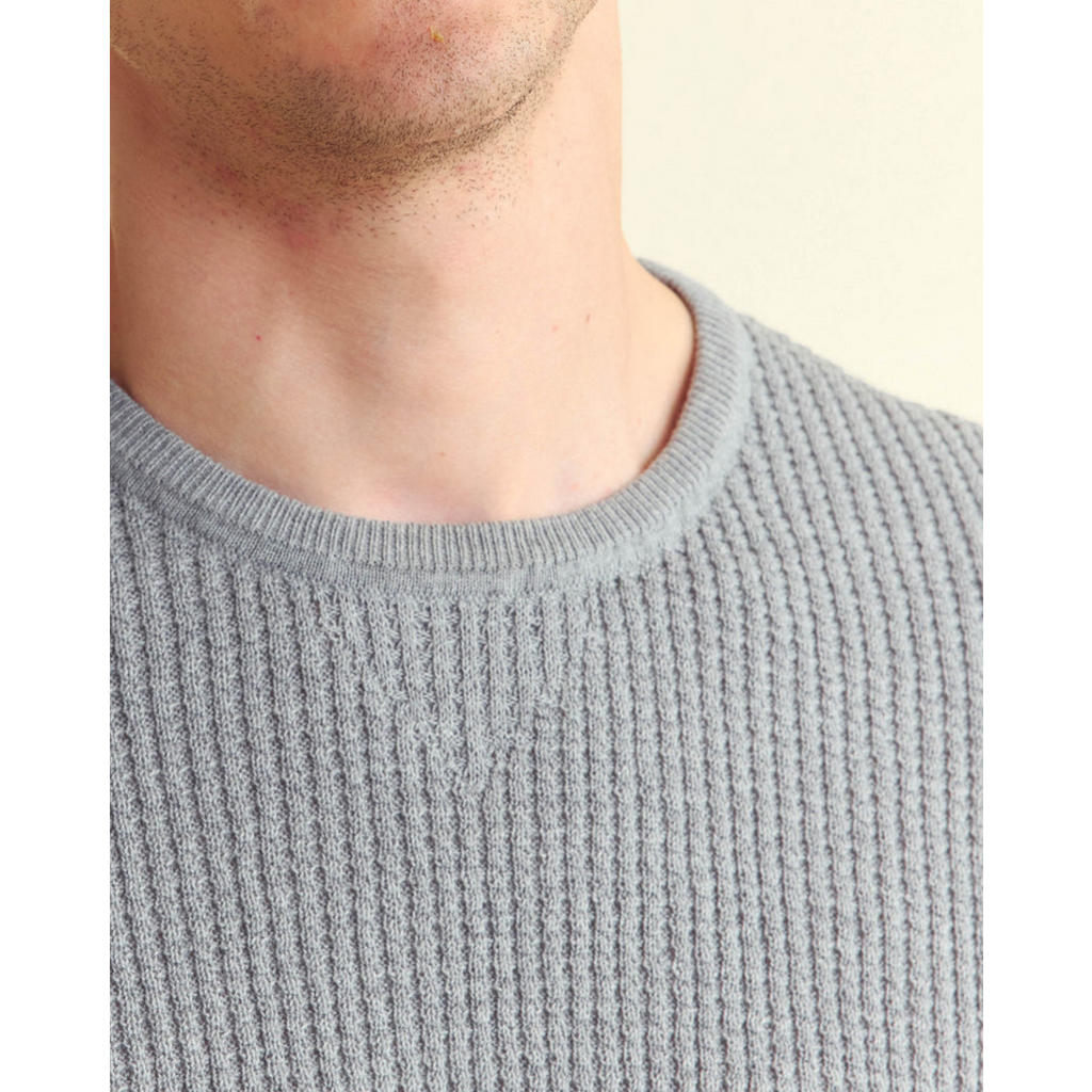 Billy Reid Billy Reid Mini Waffle Crew Sweater