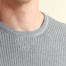 Billy Reid Billy Reid Mini Waffle Crew Sweater