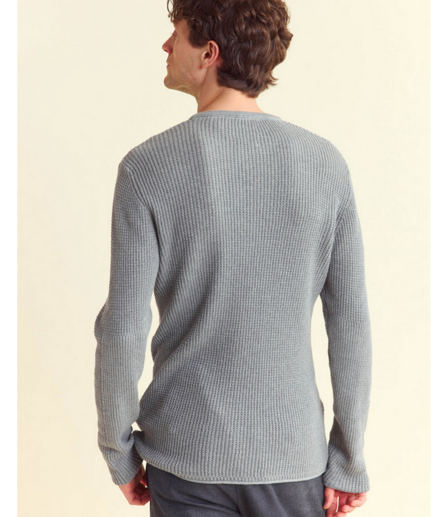 Billy Reid Billy Reid Mini Waffle Crew Sweater