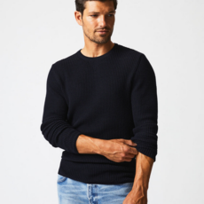 Billy Reid Billy Reid Mini Waffle Crew Sweater