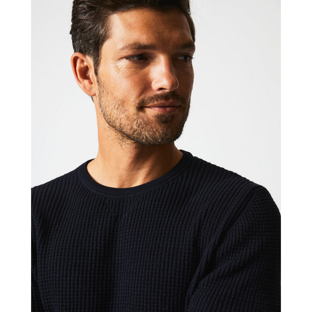 Billy Reid Billy Reid Mini Waffle Crew Sweater