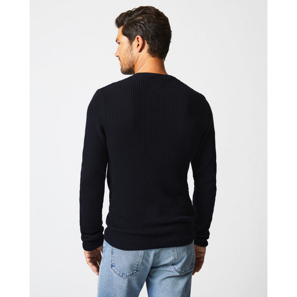 Billy Reid Billy Reid Mini Waffle Crew Sweater