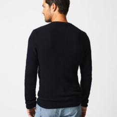 Billy Reid Billy Reid Mini Waffle Crew Sweater